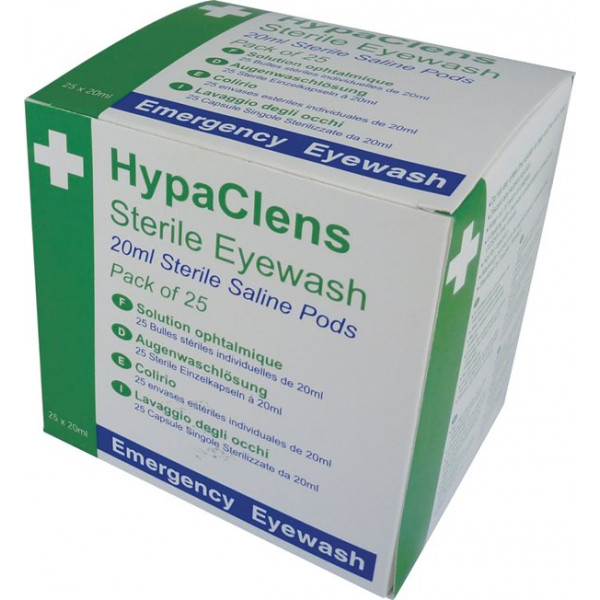 HypaClens Sterile Eyewash Pods - 25 x 20ml