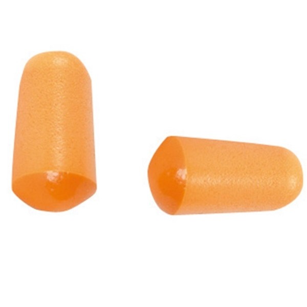 PU Foam Ear Plugs - Orange - Pack of 200 Pairs