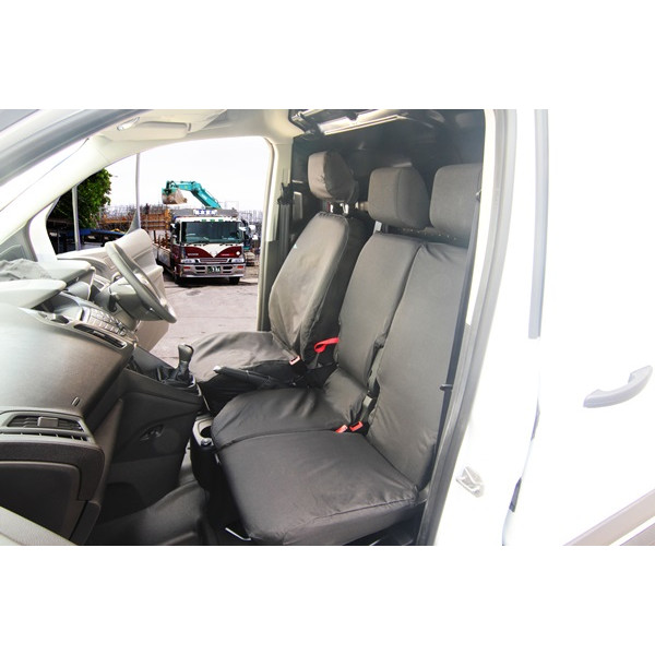Van Seat Covers - Front Seats - Black - Ford Connect 2014 Onwards