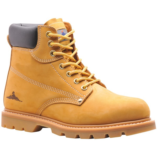 Welted Safety Boots SB - Honey - UK 12