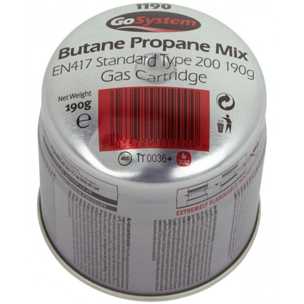 190g Pierceable Butane/Propane Gas Cartridge - Pack of 36