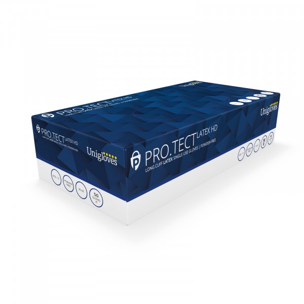 Long Cuff High Risk Latex Glove - Large