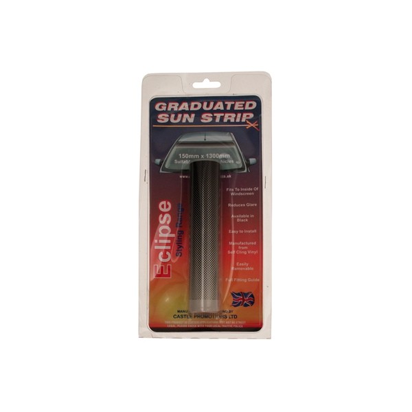 Anti-Glare Sun Strip - Fade Strip - Black