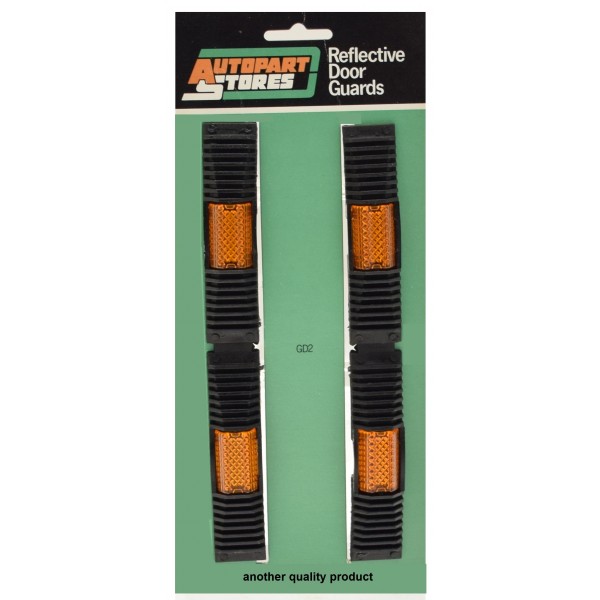 Doorguard - Black Reflective - 7in. - Pack of 2
