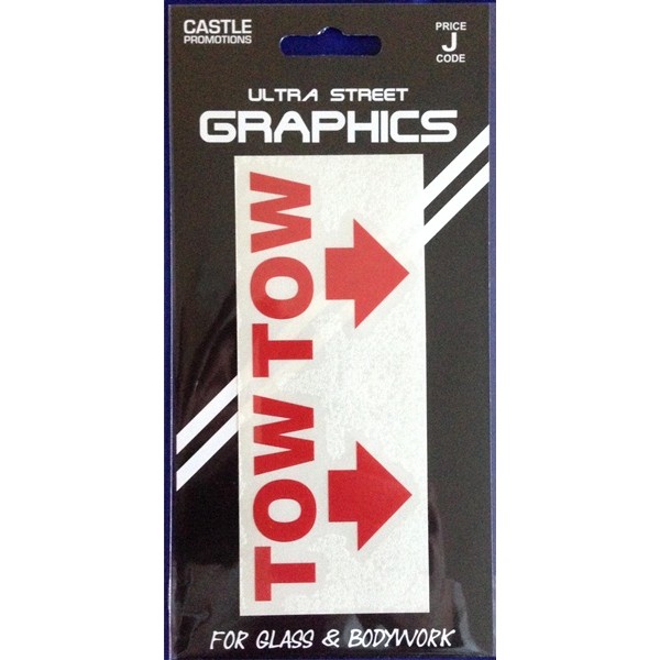 Indoor Vinyl Sticker - White - Tow Pairs