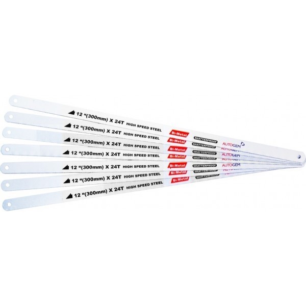 24TPI Hacksaw Blades 12 Inches - Pack of 10