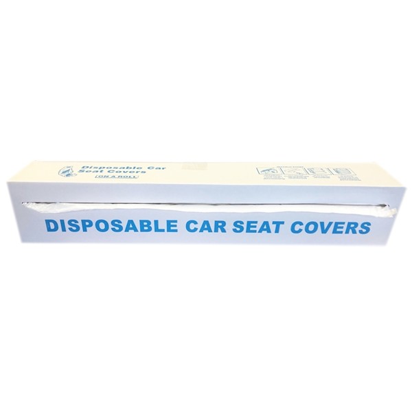 Disposable Heavy Duty Seat Covers - White - Roll of 100