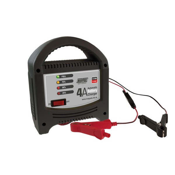 Battery Charger - 4A - 12V - LED Automatic
