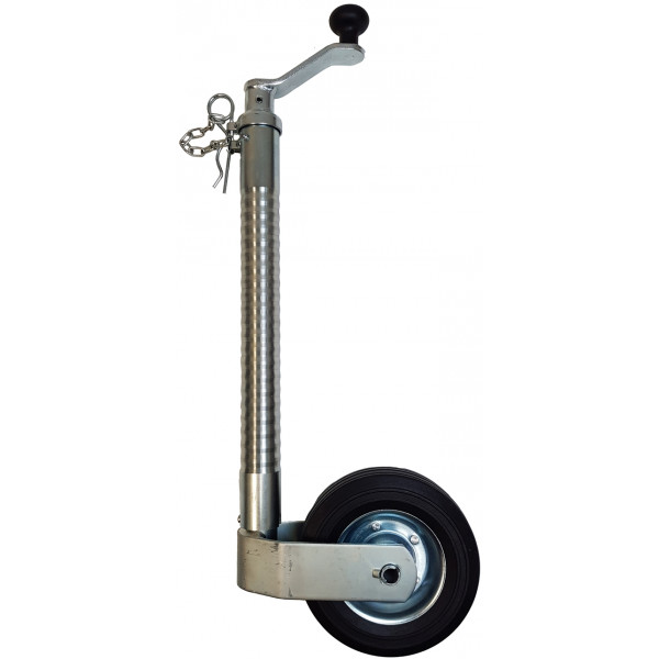 300kg Ribbed Jockey Wheel - No Clamp - 48mm