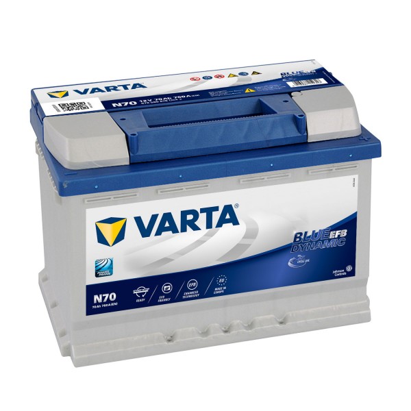 VARTA AFB/EFB Start Stop Plus Battery 12V - 70Ah - 760CCA