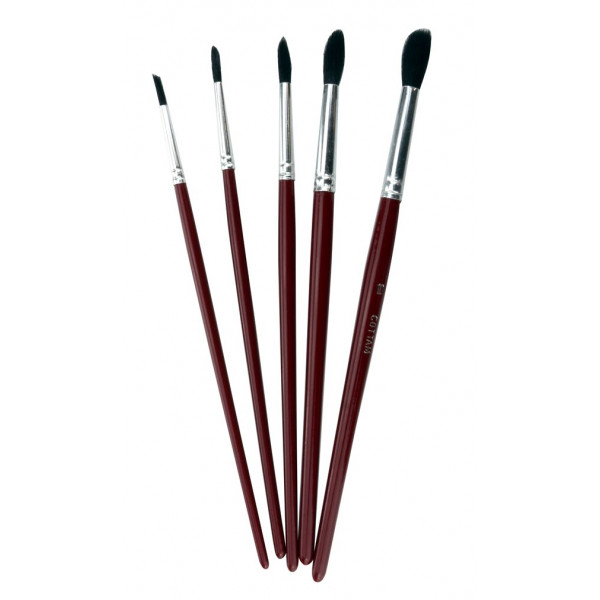 Touch-Up Paint Brushes - Assorted Sizes - Pack of 5