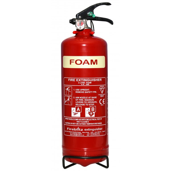 AFFF Foam Fire Extinguisher with Gauge - 2 Litre