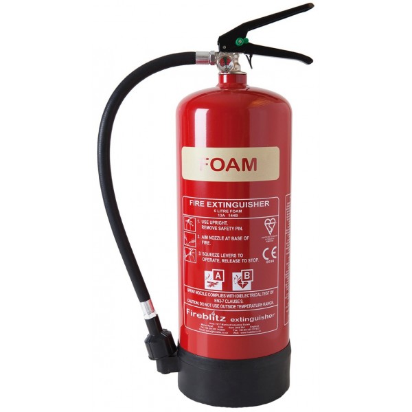 AFFF Foam Fire Extinguisher with Gauge - 6 Litre
