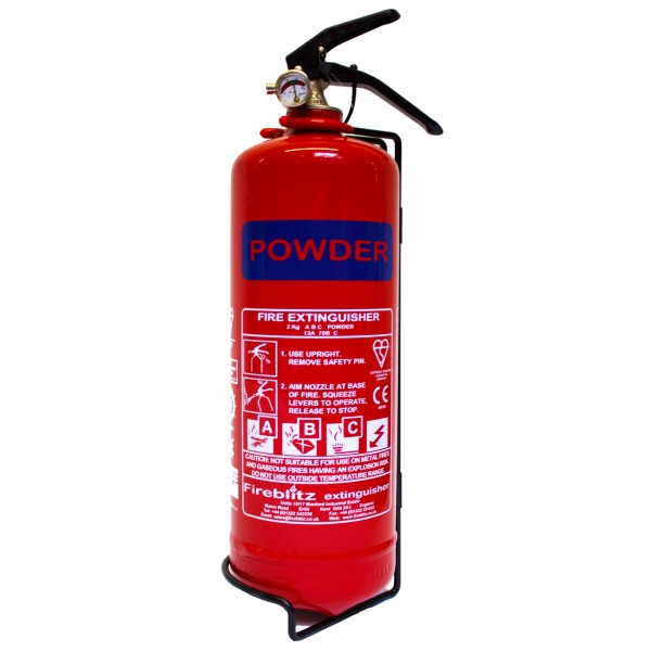 ABC Dry Powder Fire Extinguisher with Gauge - 2kg