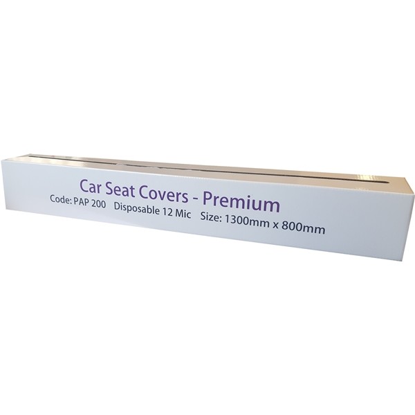 Disposable White Seat Covers - Roll of 100