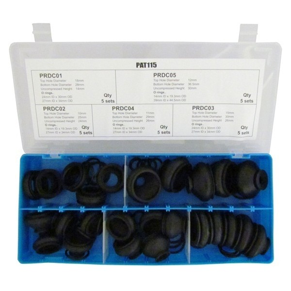 Dust Boot Rubbers - Assorted - Pack Of 25