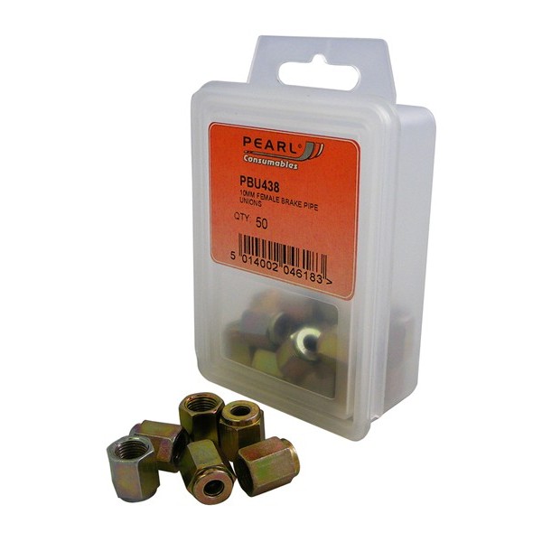 Brake Pipe Unions - Female - M10 - Pack Of 50