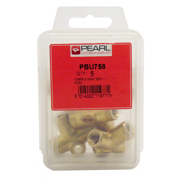 Brake Pipe Tube Nuts - 3 Way Connectors - Pack Of 5
