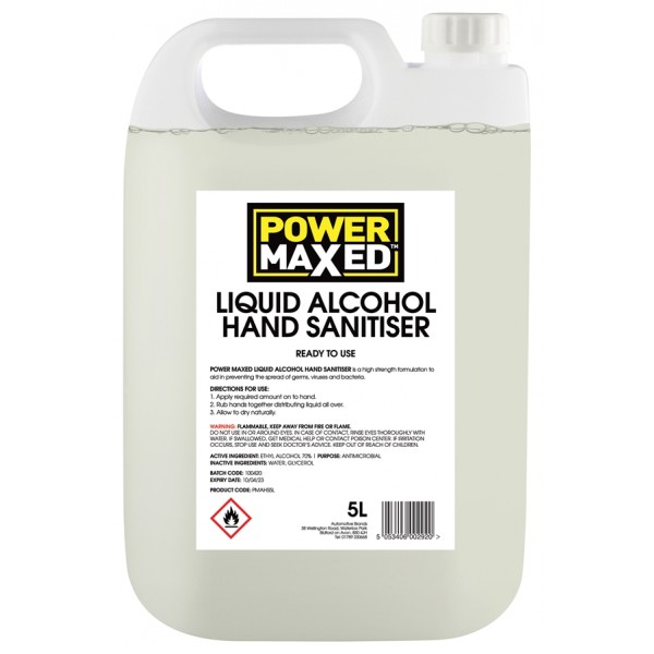 70% Alcohol Hand Sanitiser - 5 Litre
