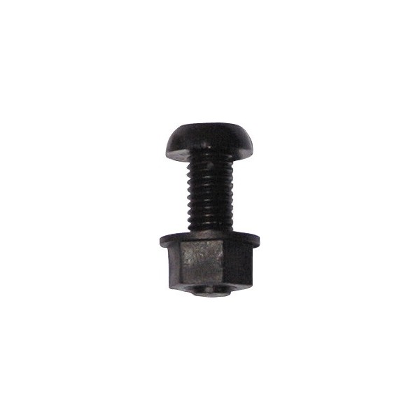 Number Plate Screws & Nuts - Black - Pack of 50