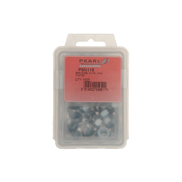 Steel Nuts - M8 - Pack Of 100