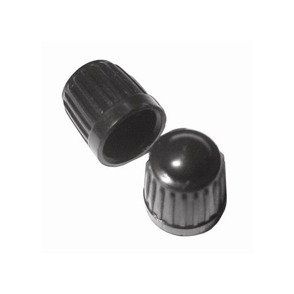Car Dust Caps - Black - Pack Of 100