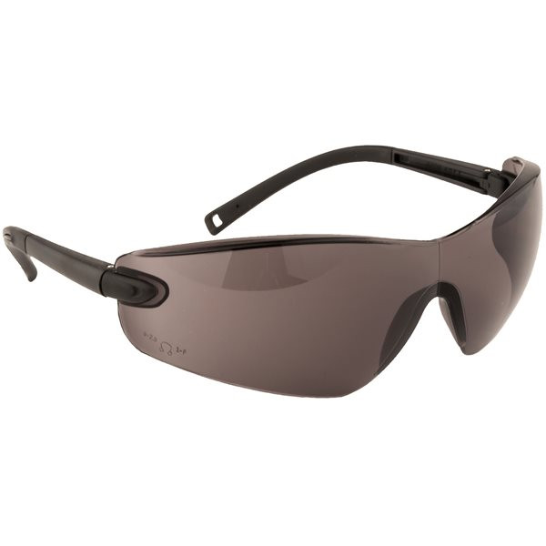 Pan View Spectacles - Black Frame - Smoke Lens