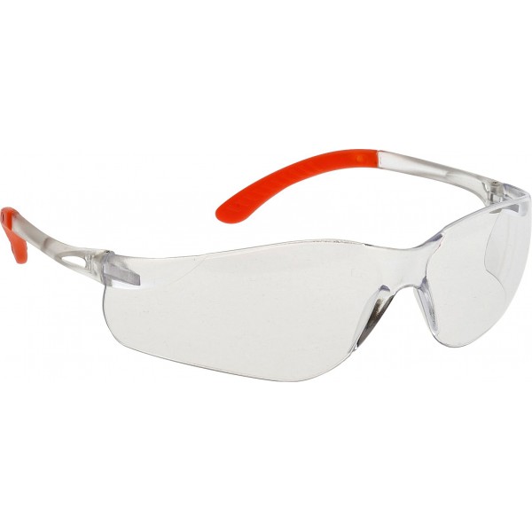Pan View Spectacles - Clear & Orange Frame