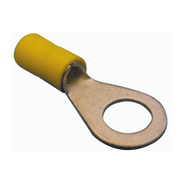 Wiring Connectors - Yellow - OBA Ring - 8mm Pack of 50