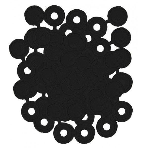 Number Plate Plastic Caps -  Black