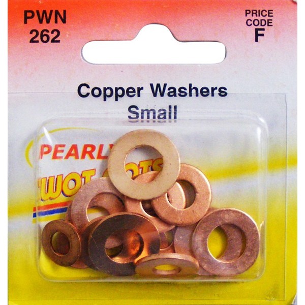 Copper Washers - Assorted Small - Pack Of 15