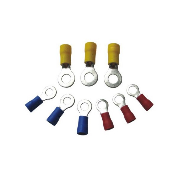 Wiring Connectors - Red - Ring - 6mm - Pack of 25