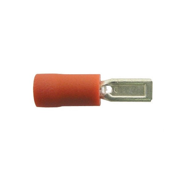 Wiring Connectors - Red - Male Slide-On - 2.8mm - Pack of 25