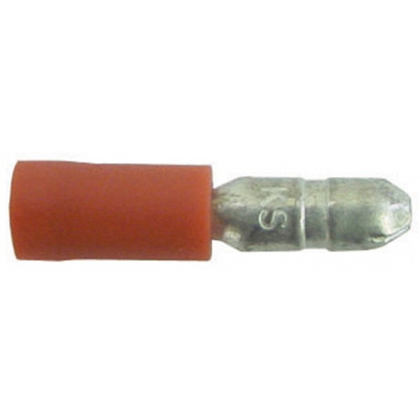 Wiring Connectors - Red - Male Bullet - 4mm - Pack of 25