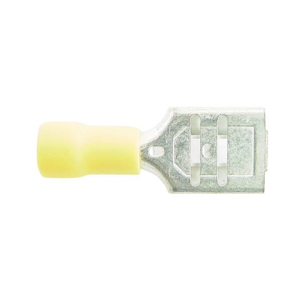 Wiring Connectors - Yellow - Female Slide-On 375 - Pack of 25