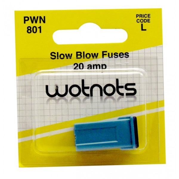 Fuse - J Type Slow Blow - Blue - 20A