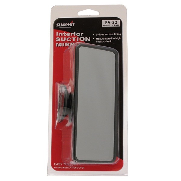 Rear View Suction Mirror - Tinted Glass - Large