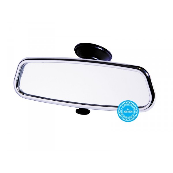 Rear View Suction Mirror - Chrome Effect - Dipping