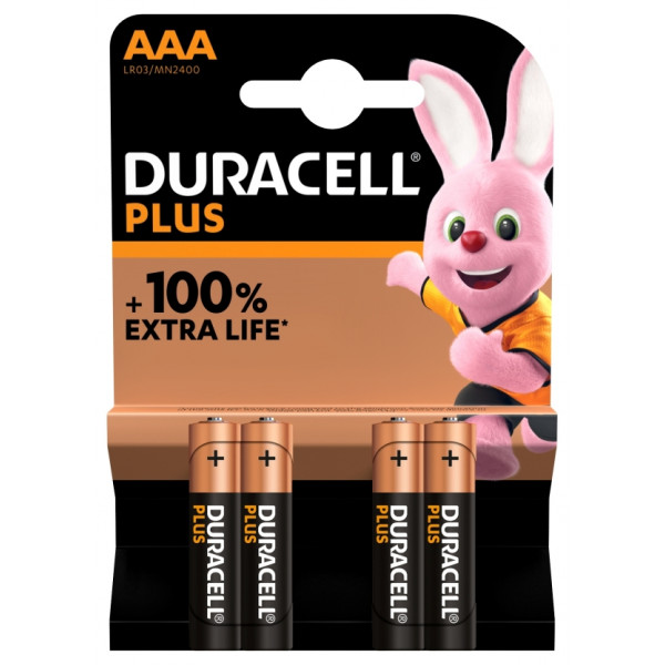 Plus Power Alkaline AAA Batteries - Pack of 4