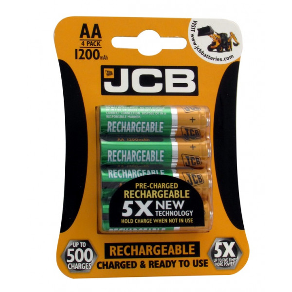 Rechargeable AA Batteries - 1200mAh - Pack of 4