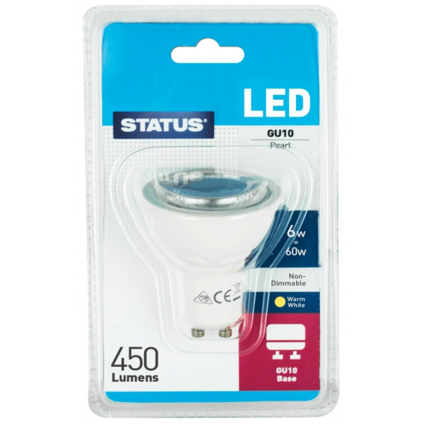 LED GU10 Bulb - 6W - 450 Lumen
