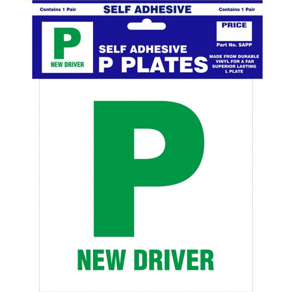 P Plates - Self Adhesive - Pair
