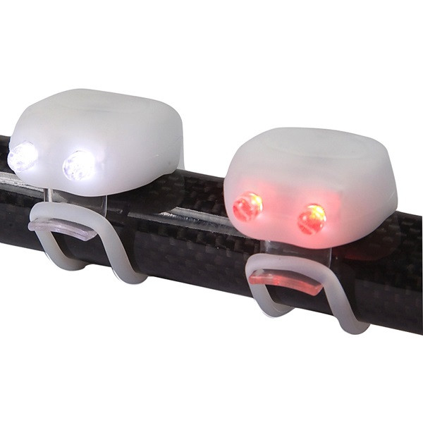 MegaMini™ Twin LED Silicone Cycle Light Set - White