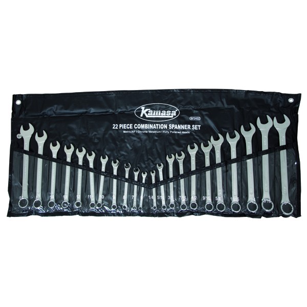 Wrench Set - Combination - 22 Piece