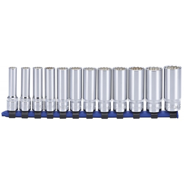Deep Socket Set - Metric - 3/8in. Dr - 12 Pt - 12 Piece