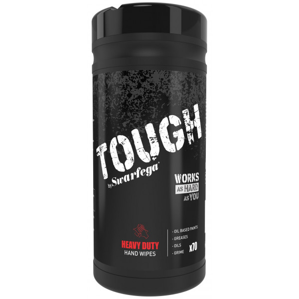 Tough Heavy Duty Hand Wipes - Tub of 70