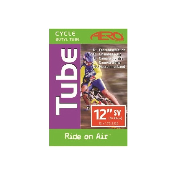 Cycle Schrader Valve Inner Tube - 12 Inch