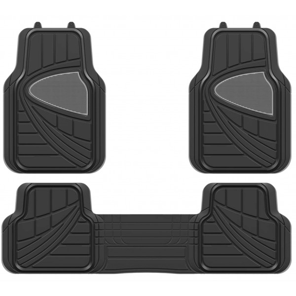 Universal Rubber Mat Set - Luxury (With Full Cross Rear) - 4 Piece