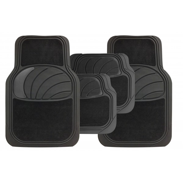 Combination Universal Mat Set - Azura - Carpet/Carbon - 4 Piece