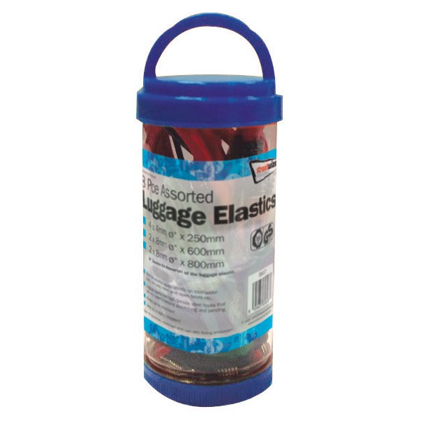Luggage Elastics - 8 Piece - Assorted